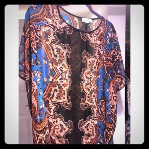 Printed chiffon blouse